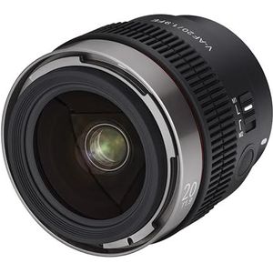 Samyang V-AF 20mm T1.9 Cine AF groothoeklens voor Sony E