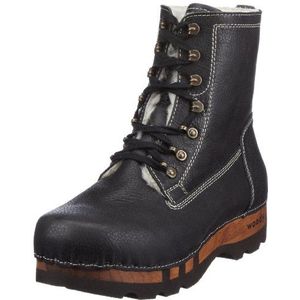 Woody heren pascal combat boots, Zwart Montana Nero, 46 EU