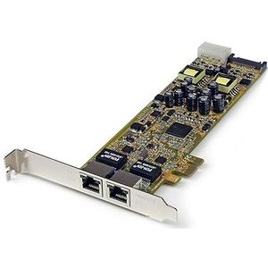 StarTech.com PCI Express Gigabit netwerkkaart met twee poorten - 2-poorts RJ45 PCIe PoE/PSE NIC serveradapter - 10/100/1000 Mbit
