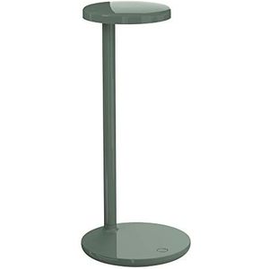 Flos Tafellamp Oblique 4000K LED aluminium salie glans, afmetingen: 15,5 cm x 35 cm, 09.8302.DV