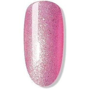 Bluesky Gel Nagellak, City Vibes Collection - Londener, AW2002. 10ml. roze, zilveren glitter (vereist uitharding onder UV/LED-lamp)
