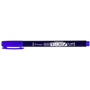 Tombow WS-BH15 Brush Pen Fudenosuke harde punt blauw