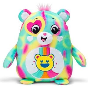 Care Bears Knijpbaar troetelbeertje Good Vibes Squishes - verzamelbaar pluchen speelgoed van 25 cm, superzachte en knuffelige beer, ideaal voor kinderen vanaf 4 jaar, voor jongens en meisjes