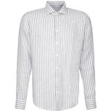 Seidensticker - Chemise d'affaires - Groen - 100% Lin - Manches Longues