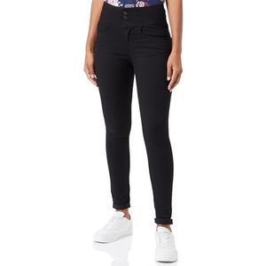 VERO MODA VMDONNA Skinny Jeans voor dames, super high rise skinny fit, zwart denim, XS / 32L