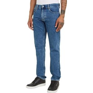 Calvin Klein Jeans Authentieke rechte broek voor heren, Denim Medium, 36W / 32L