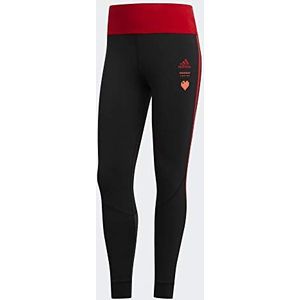 Adidas Dames OWN THE RUN TGT Panty, zwart/Scarlet, 2XS