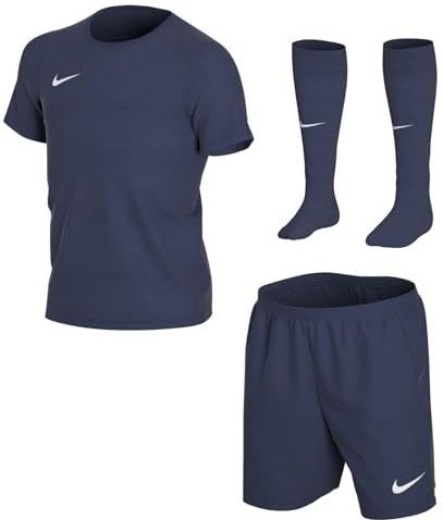 Nike Uniseks-Kind Voetbalset Lk Nk Df Park20 Kit Set K, Middernacht Marine/Middernacht Marine/Wit, CD2244-410, XL