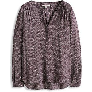 Esprit Regular Fit blouse voor dames met ornament-patroon