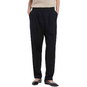 Replay Carrot High Waist broek voor dames, 098 Black, 23W