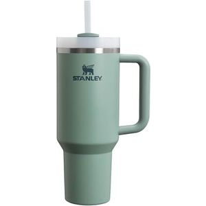 Stanley Quencher H2.0 FlowState Tumbler 1.2L - 11 Uur Koud - 48 Uur met ijs - Drinkfles met Rietje, Handvat en Deksel - Vaatwasmachinebestendig - Thermosbeker voor Koude dranken - Shale