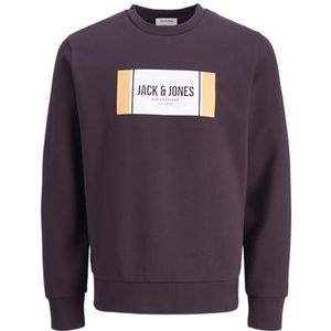 Jack & Jones - Jjhayato - Sweatshirt - Plum Perfect - Normale Pasvorm - Ronde Hals - Lange Mouwen