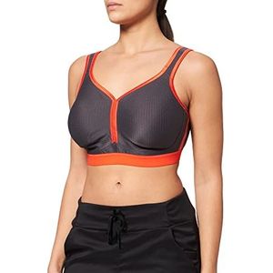 Anita Performance sportbeha voor dames, antraciet/Fiesta, 85C