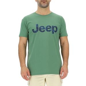 JEEP O102733-E948 J T-shirt met grote kartonnen print J23S Heren Vineyard Green S, Vineyard Green, S