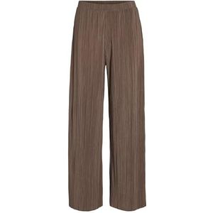 Vila Viplisa Hw Wide Pants-Noos broek voor dames, fossiel, M