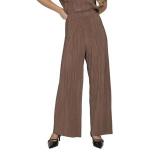 Vila Viplisa Hw Wide Pants-Noos broek voor dames, fossiel, M