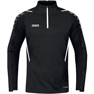 JAKO - Ziptop-Uitdaging, Uniseks-Volwassene, Zwart En Wit, 3XL