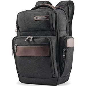 Samsonite Kombi 4 vierkante laptop rugzak, Zwart/Bruin, Eén maat