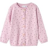 Name it - Nmfbasine Ls Knit Card - Gebreid Vest - Winsome Orchidee