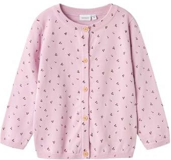 Name it - Nmfbasine Ls Knit Card - Gebreid Vest - Winsome Orchidee