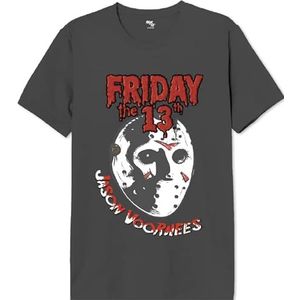 Friday the 13th UXFRIDMTS001 T-shirt, antraciet, S heren, Antraciet, S