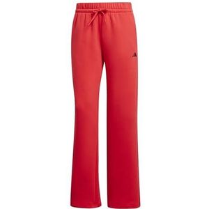 adidas - ESSENTIALS SMALL LOGO FEEL COZY OPEN HEM PANTS - Pure Ruby - Katoen