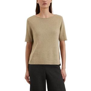 Gebreide Trui - Effen - Knitwear - Ronde Hals - Halve Mouw