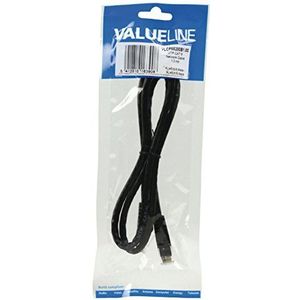 Valueline VLCP85200B1.00 UTP CAT 6 netwerkkabel 1,0 m zwart