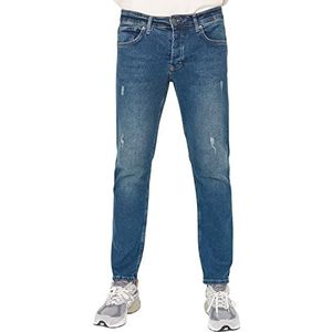 Trendyol Slim jeans voor heren, Indigo, 33, Indigo, 33W