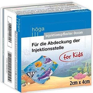 Injektionspflaster Ocean Voor kinderen 2 cm x 4 cm, 100 stuks. Voor het afdekken van de injectieplaats van vlies 26 g