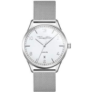THOMAS SABO Dames analoog kwarts horloge met roestvrij stalen armband WA0360-201-202-36 mm, zilver, 36 MM, Armband