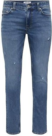 ONLY & SONS Onsloom Slim Jax Jog Box PIM Mu Otl, blauw (medium blue denim), 32W / 32L