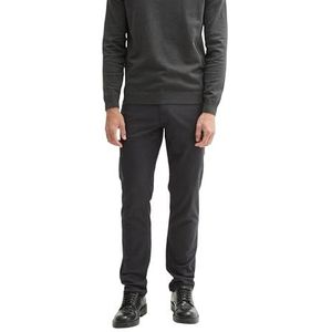TOM TAILOR Herenbroek, 32100 - Black Anthra Dobby, 30W x 34L