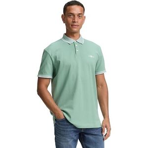 TOM TAILOR Piqué poloshirt voor heren met stretch, 22577 - stofgroen, XXL