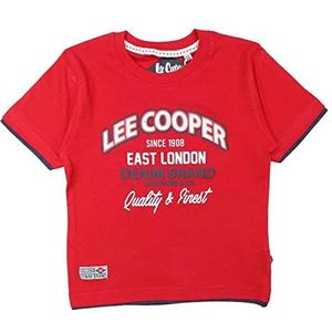 Lee Cooper T-shirt voor jongens, Rood, 14 Jaren