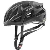uvex race 7 - veilige performance-helm voor dames en heren - individueel passysteem - extra botsbescherming - black - 51-55 cm