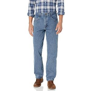 Wrangler Heren Relaxed Fit Jean, Grijs Indigo, 29W / 34L