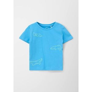 s.Oliver Junior T-shirt, korte mouw, korte mouwen, blauwgroen, baby 74, Blauw groen, 74