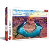Trefl - Grand Canyon, USA - Puzzel met 500 stukjes - Puzzel voor liefhebbers van reizen, Creatieve ontspanning, Plezier, Klassieke puzzel voor volwassenen en kinderen vanaf 10 jaar