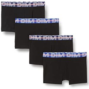 DIM Boxer EcoDIM Stretch Katoen x4, Noir, 16 jaar