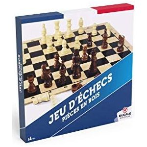 Ducale, Le Jeu Français traditioneel schaakspel – dienblad van hout 29 x 29 cm 10014705