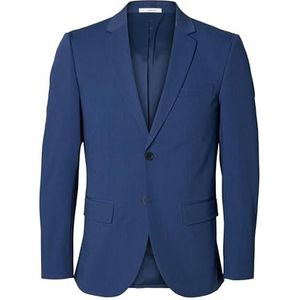 Selected Homme Herenblazer, slimfit, blauw, 56