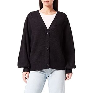 SIRUP COPENHAGEN Dames Black Elegant Cardigan Pullover Sweater, X-Large