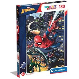 Clementoni - Puzzel 180 Stukjes Marvel Spider-Man, Kinderpuzzels, 7-9 jaar, 29782