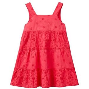 United Colors of Benetton Jurk voor meisjes en meisjes, Rood, 12 Maanden