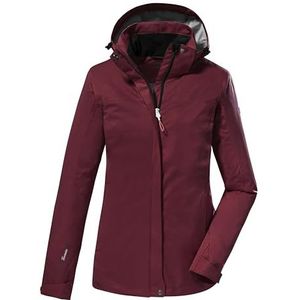 killtec - KOS 133 KG WMN JCKT - Functioneel Jack - Wine Red - Outdoorjack met Afritsbare Capuchon