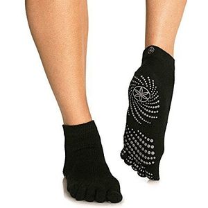 Gaiam - Grippy Yoga Socks - Anti-Slip Yogasokken - Zwart
