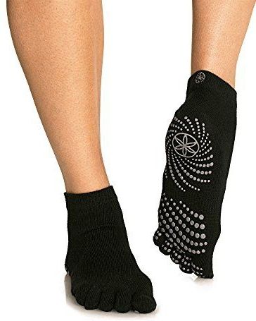 Gaiam - Grippy Yoga Socks - Anti-Slip Yogasokken - Zwart