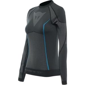 DAINESE, Dry LS functioneel shirt voor dames, zwart/blauw, L/XL, Zwart Blauw, L/XL