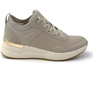 Skechers Dames Billion 2 Sneaker, Taupe, 4 UK, Taupe, 37 EU